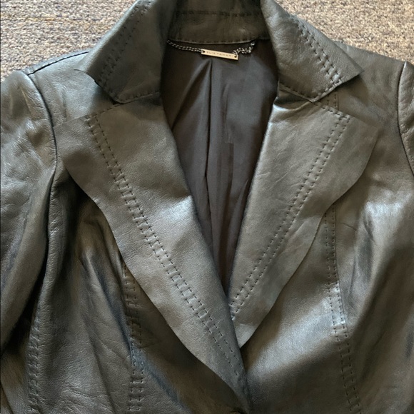 Elie Tahari Black Lamb leather Jacket - Picture 2 of 13